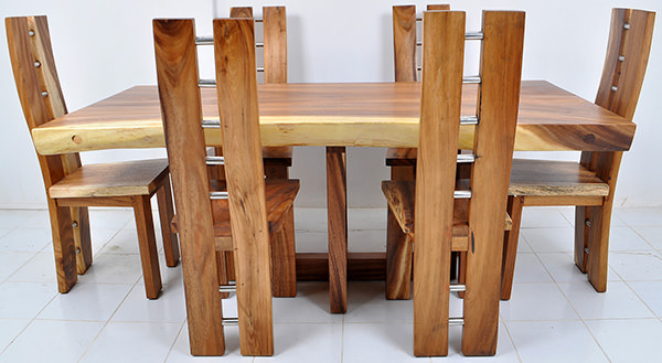 trembesi wooden dining set