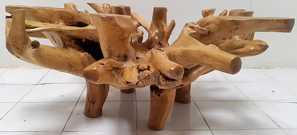 teak root coffee table legs