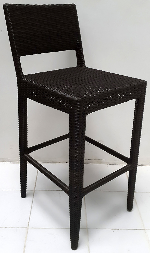 synthetic rattan bar chair