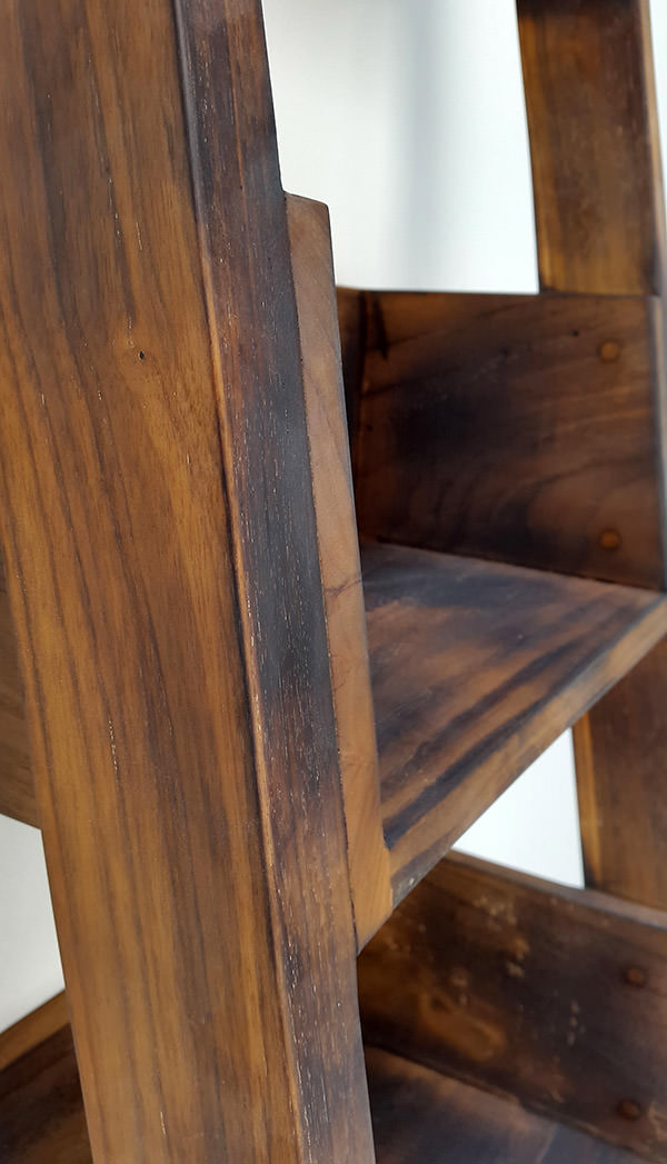 vintage teak finish