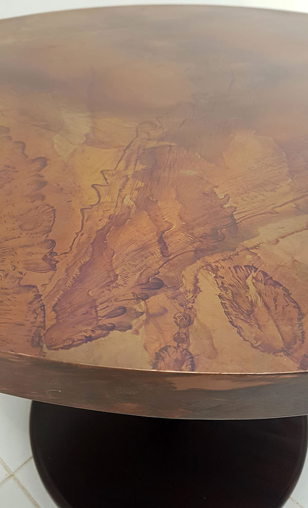 vintage copper finishing