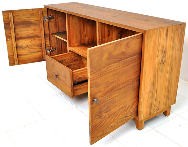 teak wooden minimalist cabinet sideboard