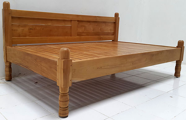 natural outdoor teak day bed