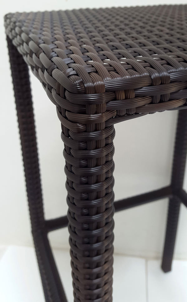 german black synthetic rattan