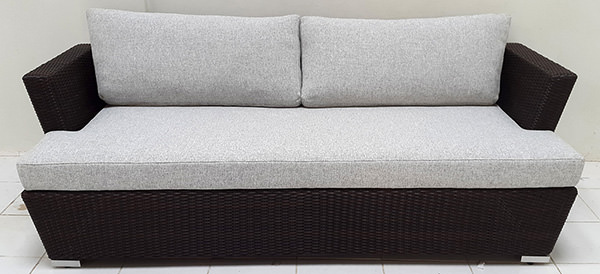 synthetic rattan garden sofa