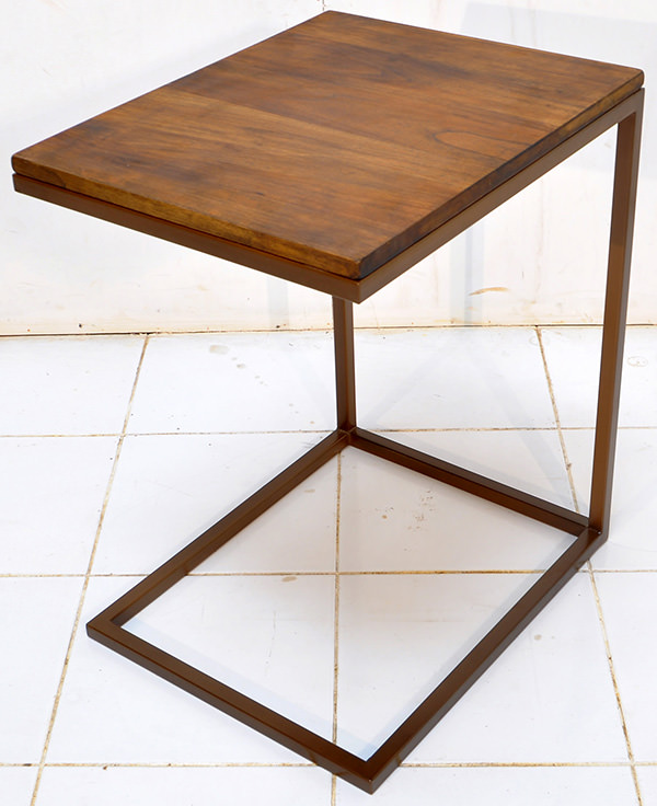 teak side table