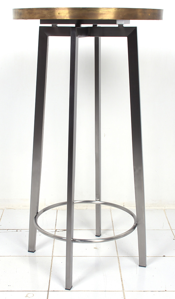 Bar table with stainless steel slender legs