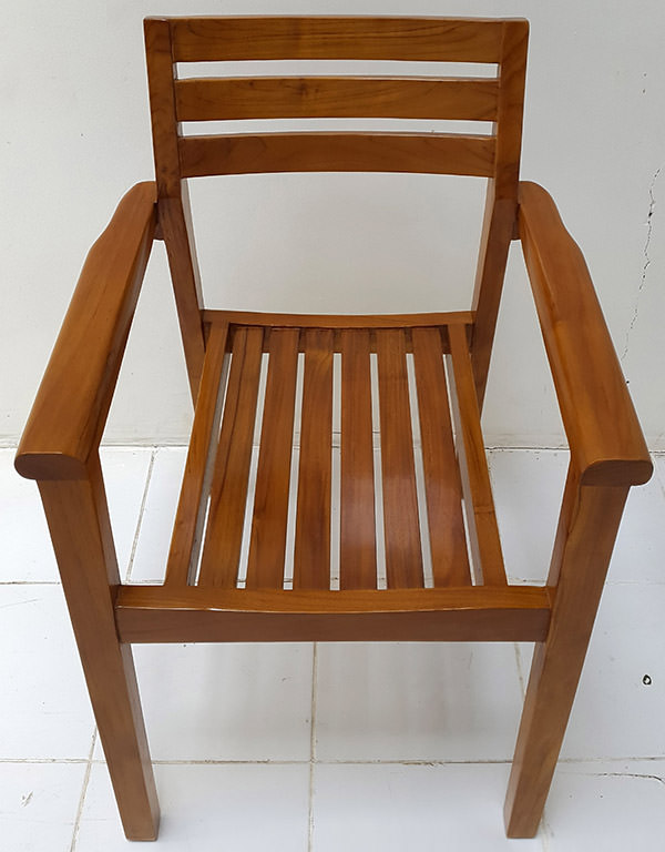 teak garden armchair