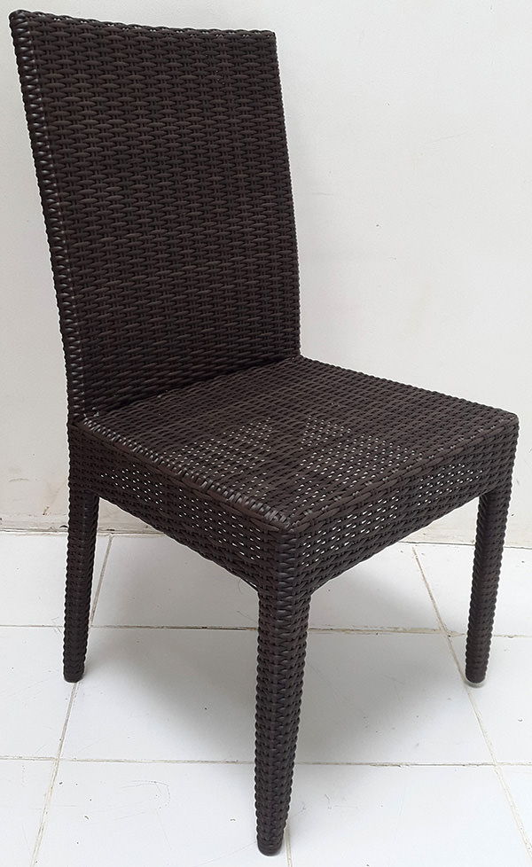 garden wicker dining chair