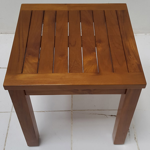 teak square outside table