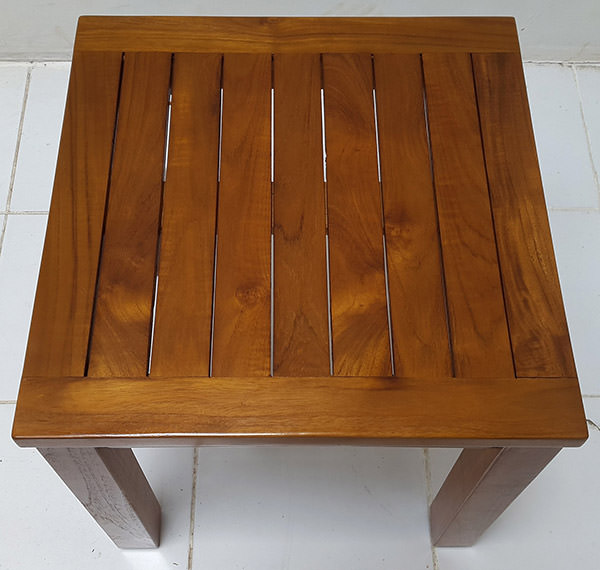 square garden side table top