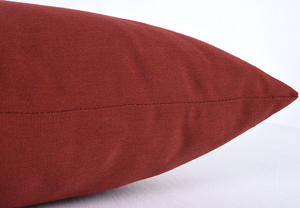 red outdoor throwing pillow