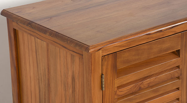 nordic wooden cabinet with smooth sanding