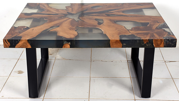 wood and resin furniture