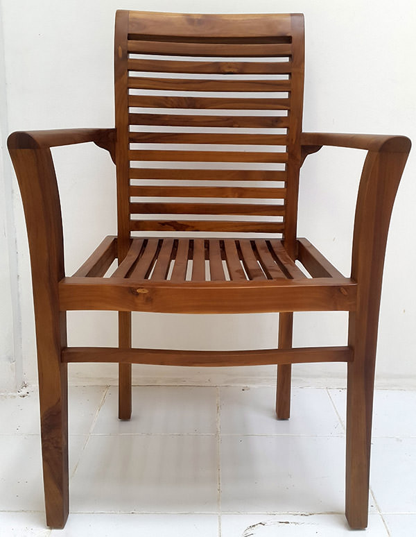 traditional teak garden chair