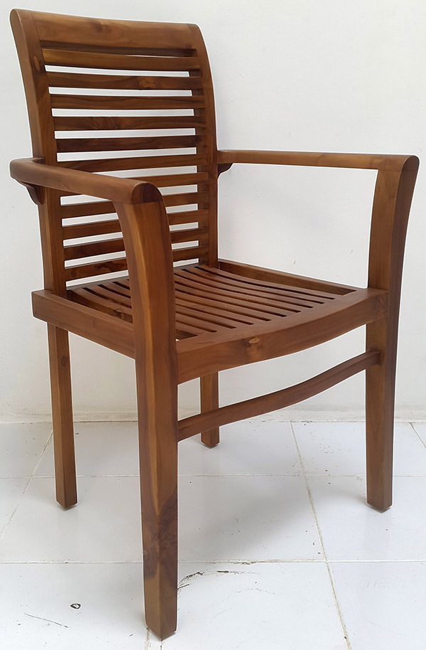 traditional Balinese teak garden chair