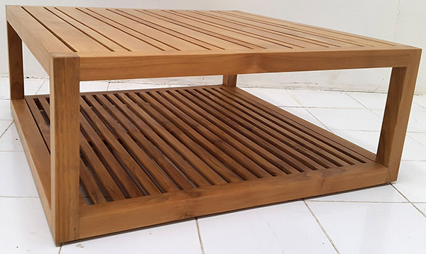 garden outdoor natural teak coffee table