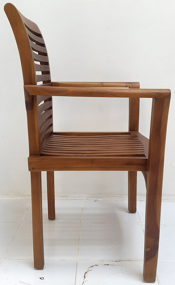 teak garden armchair