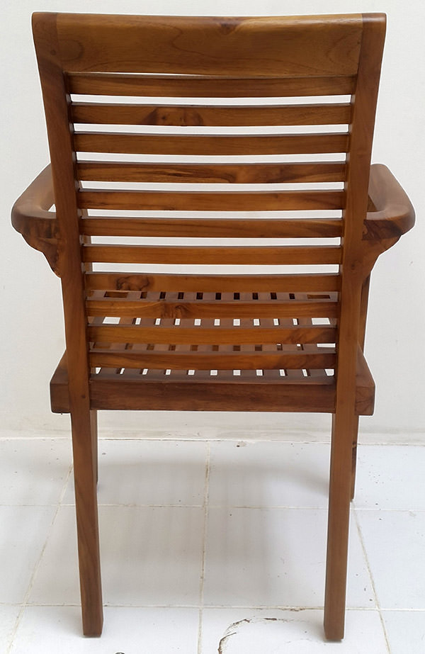 traditional teak garden chair from Bali