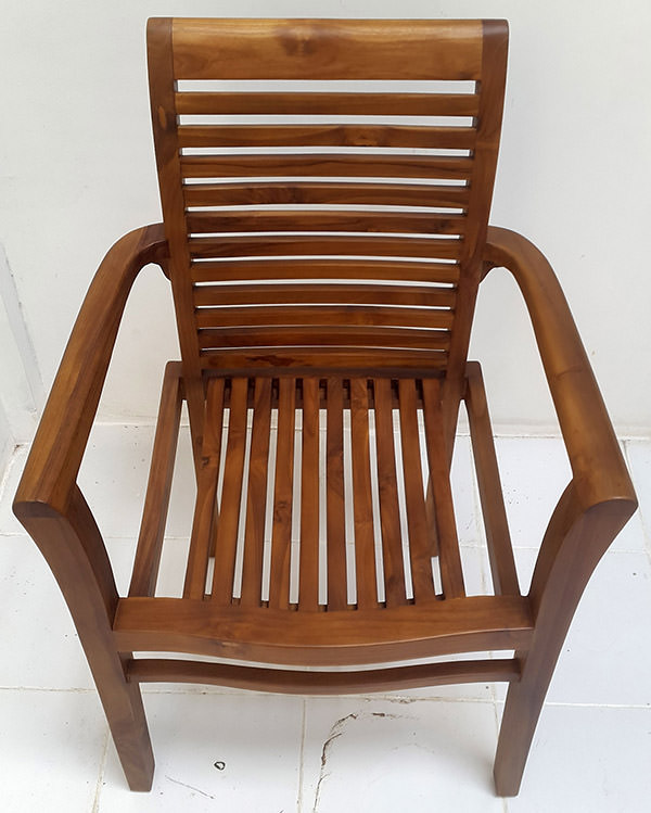 traditional teak garden chair from Java