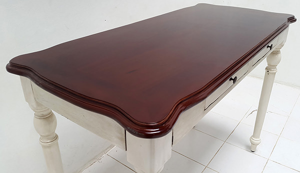 provincial console mahogany table top