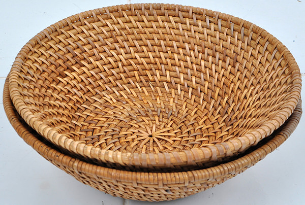 natural rattan fruit bowl home accessories