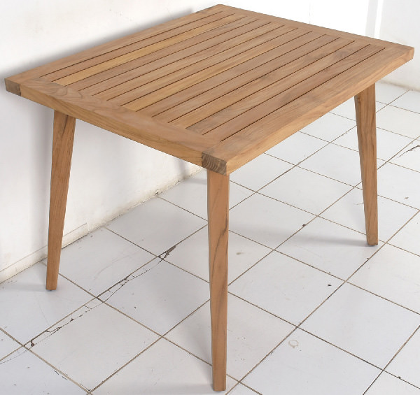outdoor teak square table for club