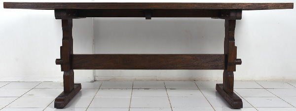 farmhouse wooden table