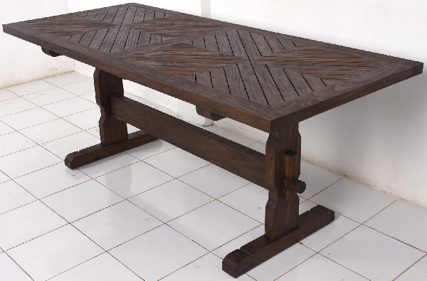 dark brown outdoor table