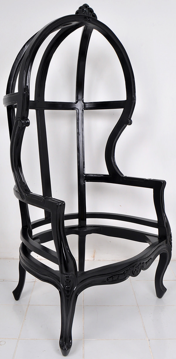 traditional high back chair frame