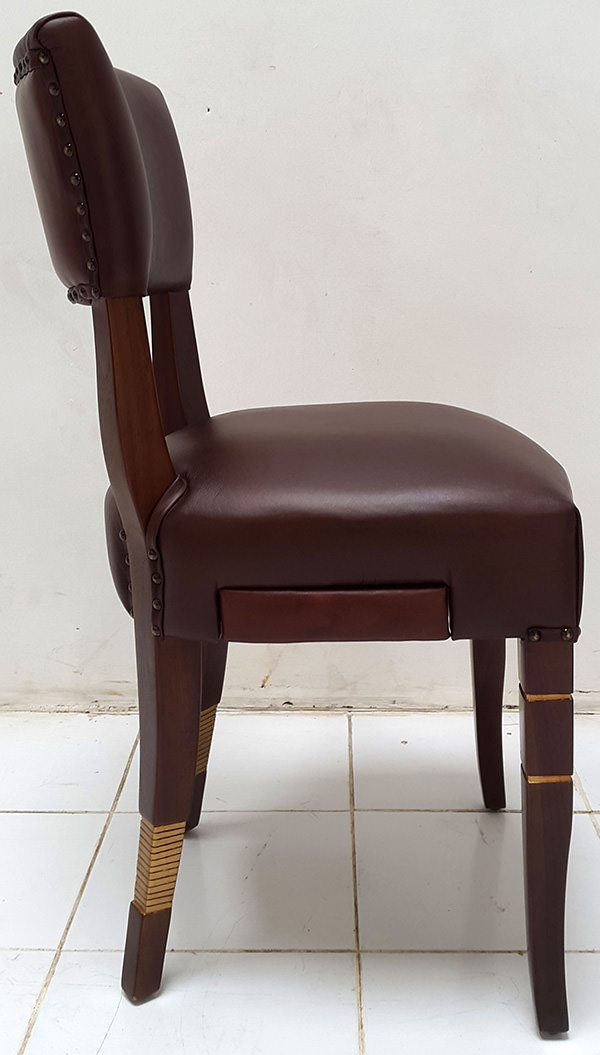 coya leather dining chair