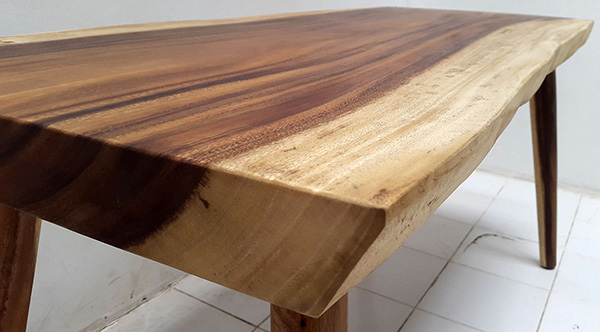 suar wood console table