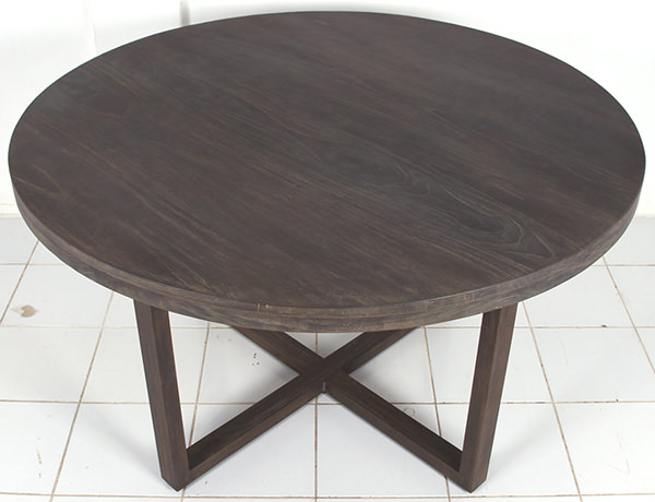 dining table with X-shaped legs