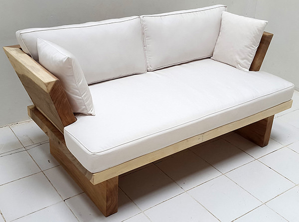 suar sofa with white mattress