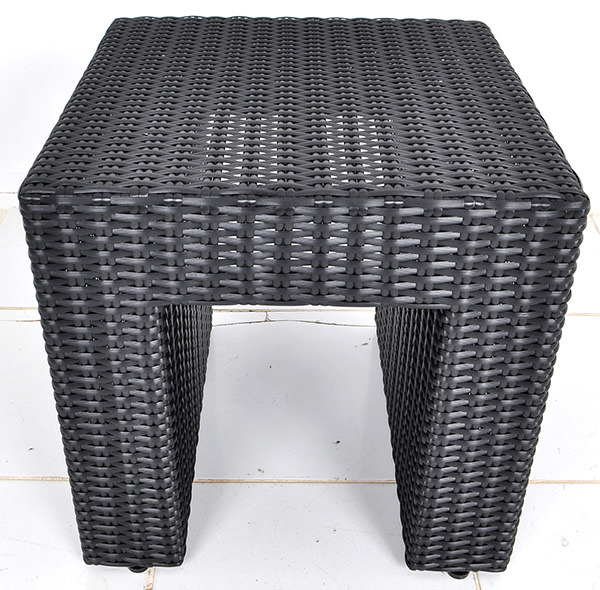 rattan side table