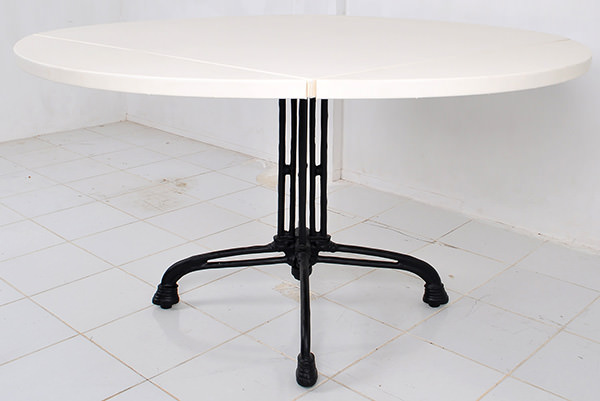 black cast iron bistro table legs