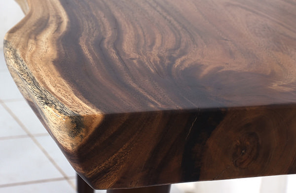 acacia table top with natural edges