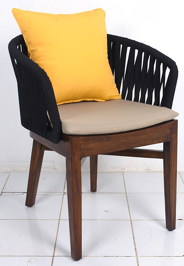dining chair with straps backseat