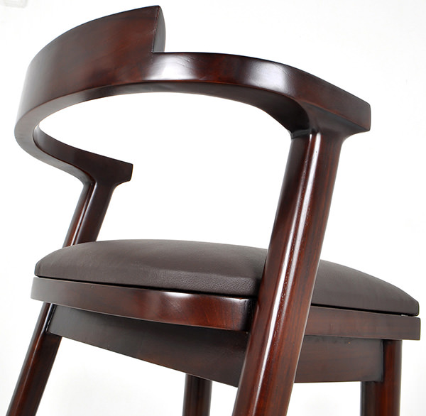 Teak wood bar chair