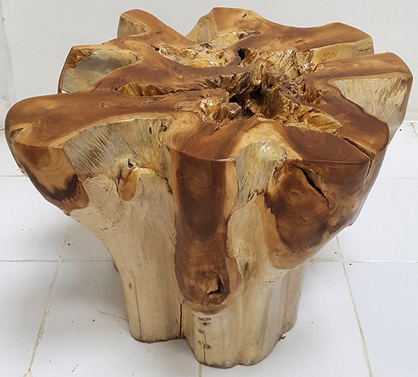 teak root table