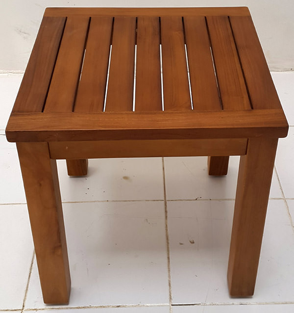 teak outdoor table