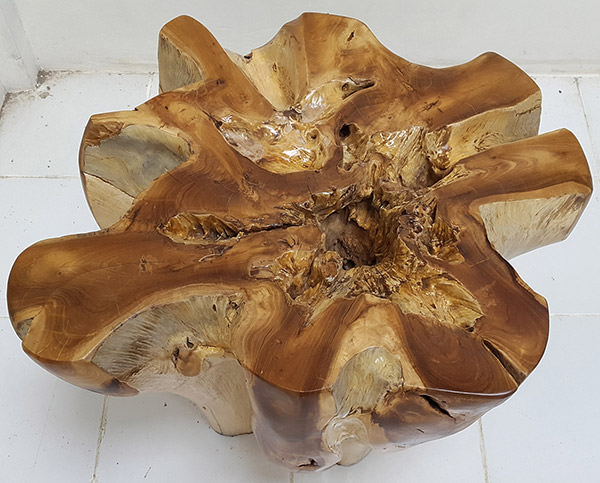 teak root table