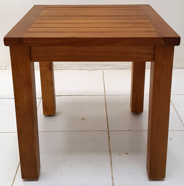 teak square outdoor table