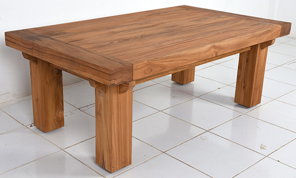 solid wooden coffee table for restaurant