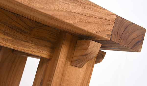 solid wooden coffee table for restaurant with traditional wood work