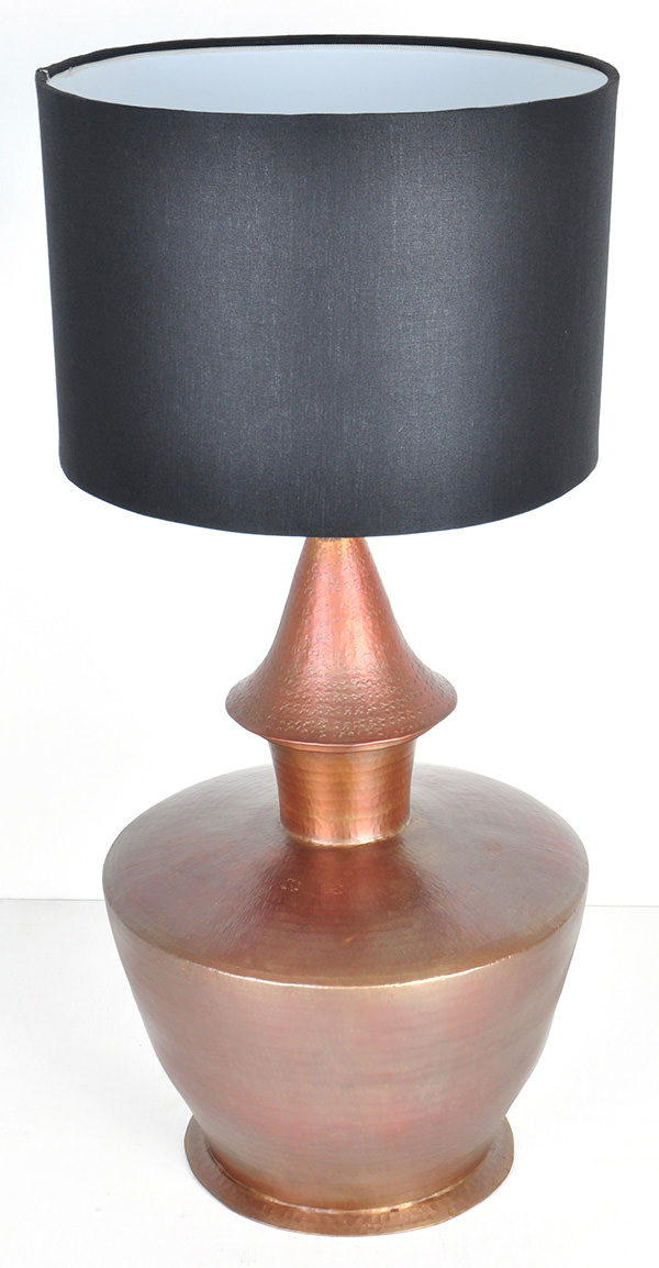 standing copper lamp