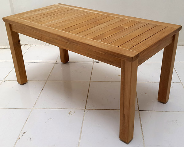 rectangular garden side table