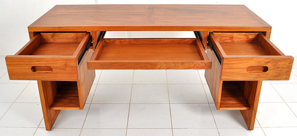 teak wood desk