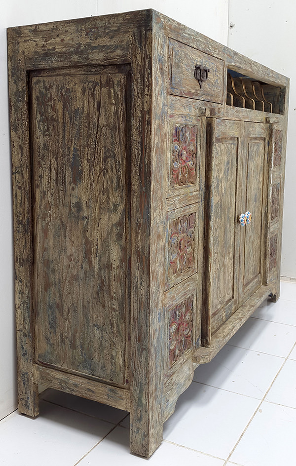recycled restaurant cabinet