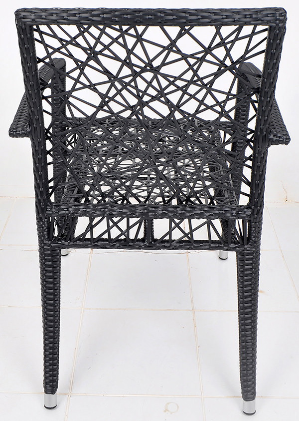 Scandinavian nest garden chair with German synthetic rattan